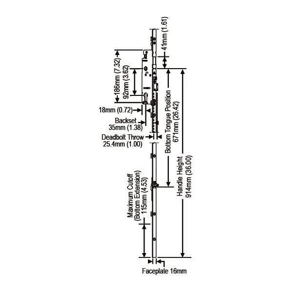 Strybuc Manual Tongue Lock Ext 850-8778147 - main